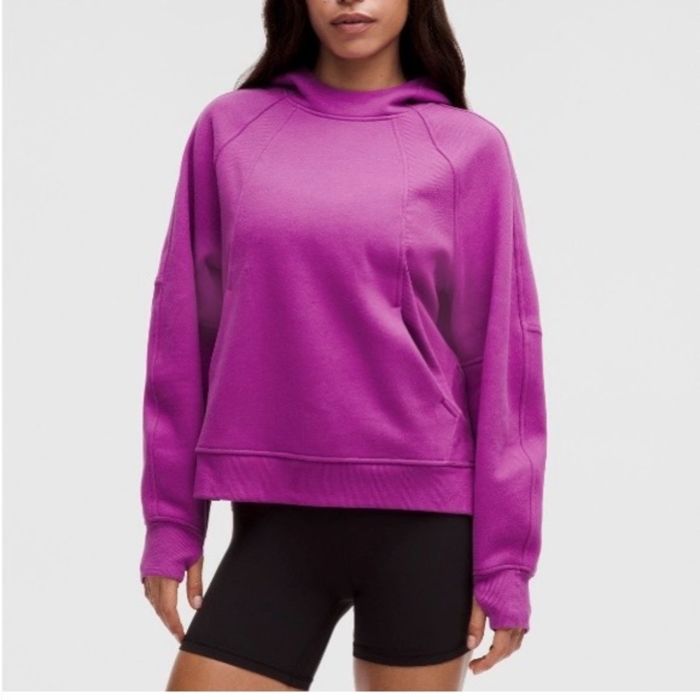 Scuba oversized side slit hoodie Lululemon Athletica vivid plum XS/S